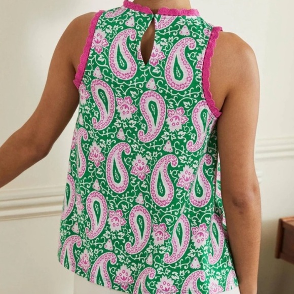 Boden Enchanting Paisley Print Tank Top - Picture 9 of 9